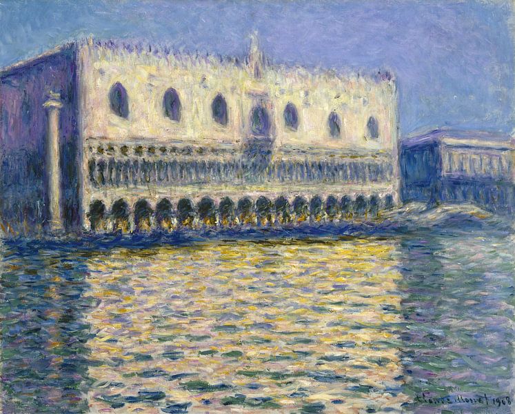 Claude Monet. Der Dogenpalast in Venedig von 1000 Schilderijen