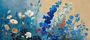 Modern floral art by Blikvanger Schilderijen