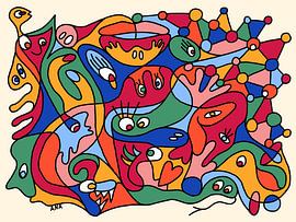 Tangled - handgemaakt digitaal schilderij van anafae