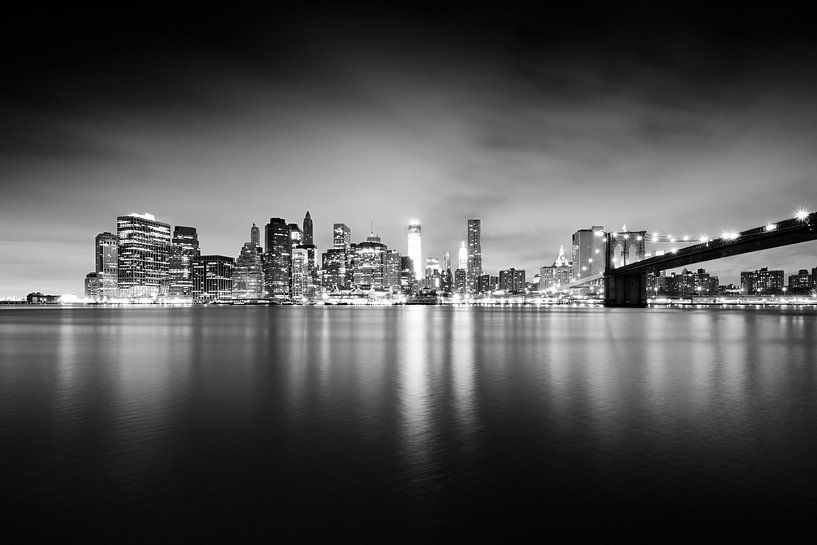 New York Skyline bei Nacht par Alexander Voss