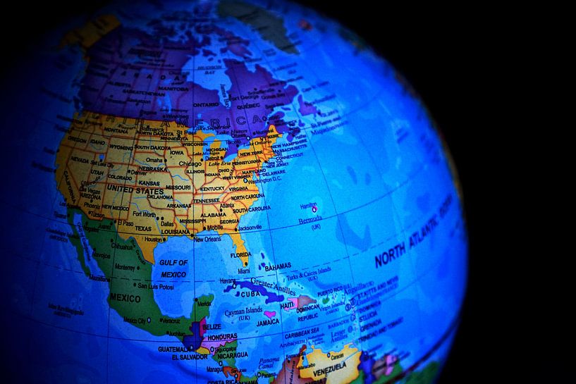 VS en De Aarde van World Maps