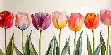 Tulpen in Pastel van ByNoukk