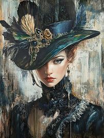 Elegant Hat | Elegant Lady in Green