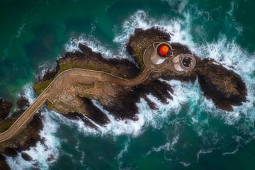 Lighthouse in Brittany by Frans van der Boom