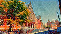 Painting Groningen Academy Building in Summer by Slimme Kunst.nl thumbnail