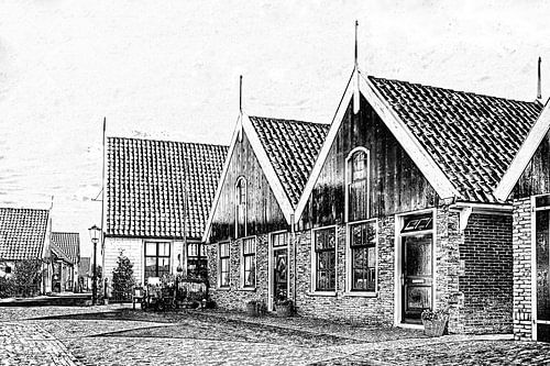 Dorfansicht von Oosterend auf Texel