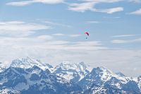 Paragliding above the Alps