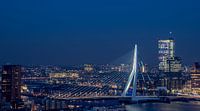 rotterdam erasmus bridge 010 blue hour evening photography port head of south