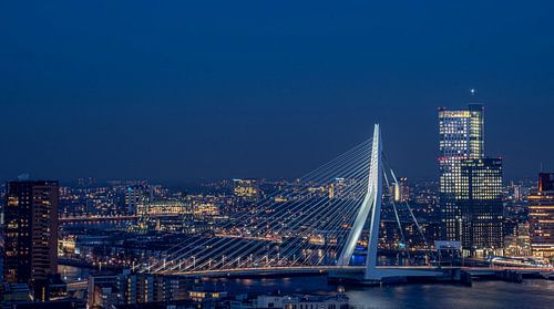 rotterdam erasmus bridge 010 blue hour evening photography port head of south