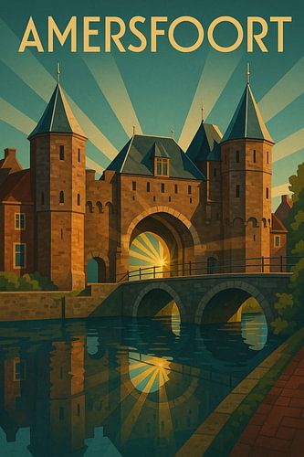 Amersfoort Poster - Vintage Art Deco Muurkunst