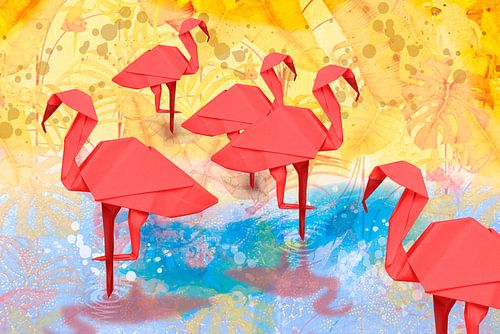 ORIGAMI - Flamingo