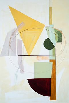 Geometry of silence - play of colours by Poster Art Shop