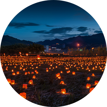 Fallen lanterns panorama van TheXclusive Art