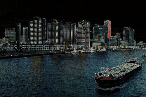 Le paysage urbain des Boompjes à Rotterdam