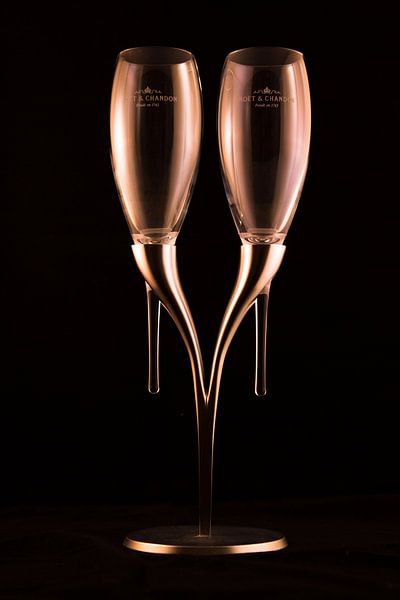 Champagne glasses by Peter Branger