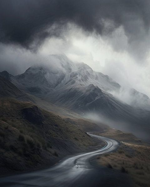 Mystische Landschaft von fernlichtsicht