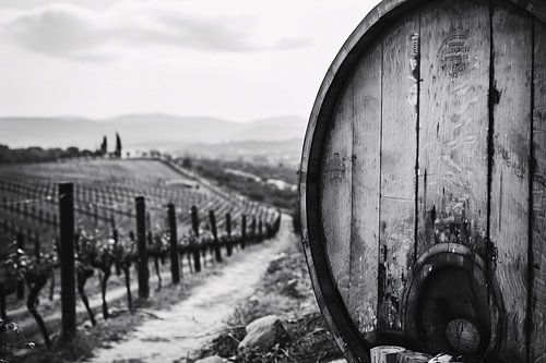 Minimalistisch Wijnvat Stilleven