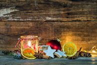 kerstkaart, kerst ornamenten van Alex Winter thumbnail