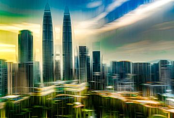 Kuala Lumpur skyline by Dieter Walther