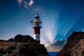 Punta de Teno, lighthouse on Tenerife Spain by Gert Hilbink