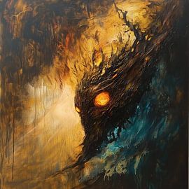 Abstrakte gruselige Kreatur von TheXclusive Art