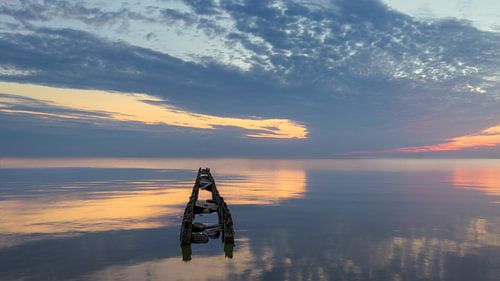 Een zomeravond bij Hindeloopen aan het IJsselmeer