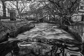 BLACK AND WHITE : THE BLUE FLOWS by Photoart-Naegele