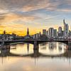 Sunset in Frankfurt am Main by Michael Valjak