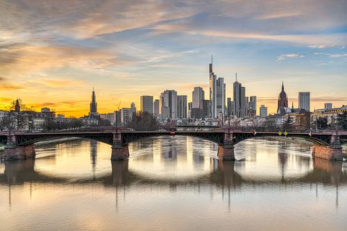 Sunset in Frankfurt am Main