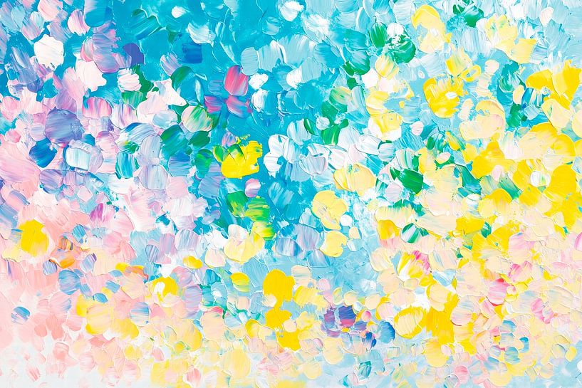 Colourful flower painting - Abstract by Poster Art Shop