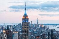 Empire State Building & Manhattan at Dusk
