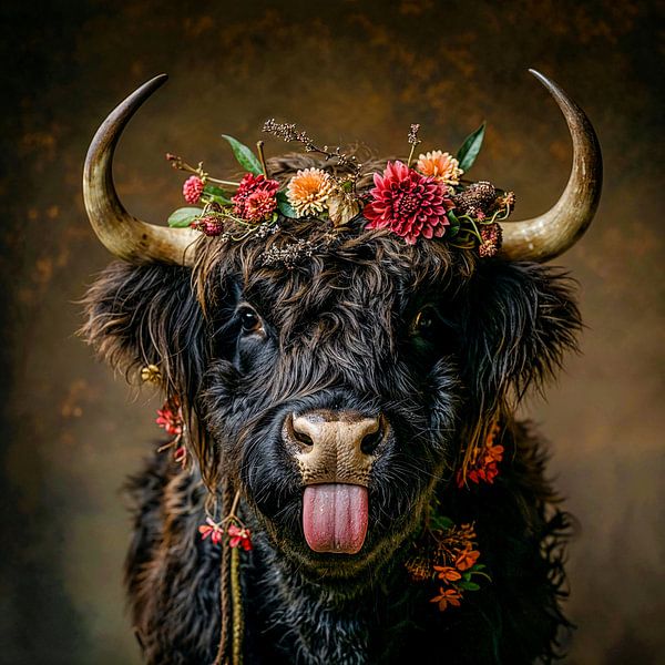 Magie de l'automne : Un sourire de la nature par Klaus Tesching - Art-AI