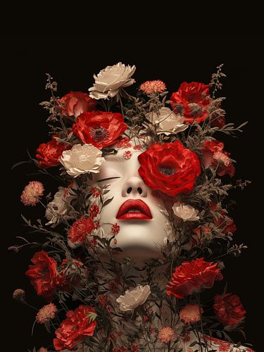 Portrait entre l'homme et la nature : roseraie de la sérénité