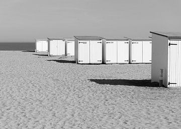 Strandhütten Knokke von Pieter van der Zweep
