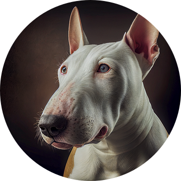 Portret van een Bull Terrier Illustratie van Animaflora PicsStock