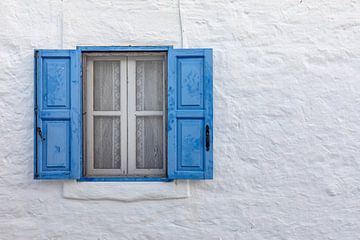 Old window with blue shutters by Tilo Grellmann