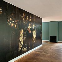 Klantfoto: De Nachtwacht, Rembrandt van Rijn, als naadloos behang