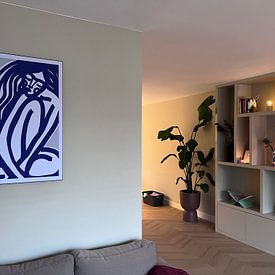 Kundenfoto: The Silence (blue Version) von treechild ., als art frame