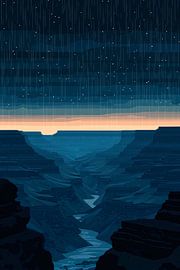 Night in the canyon by Poster Art Shop