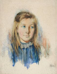 Frances Hodgkins - The girl with flaxen hair (1893)