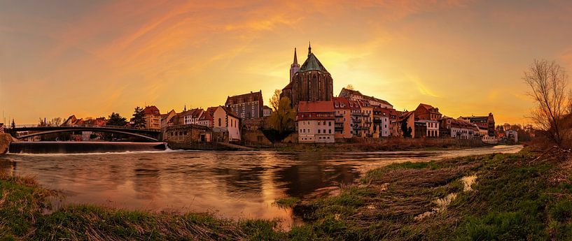 Görlitz  - Altstadtskyline im Sonnenuntergang von Frank Herrmann