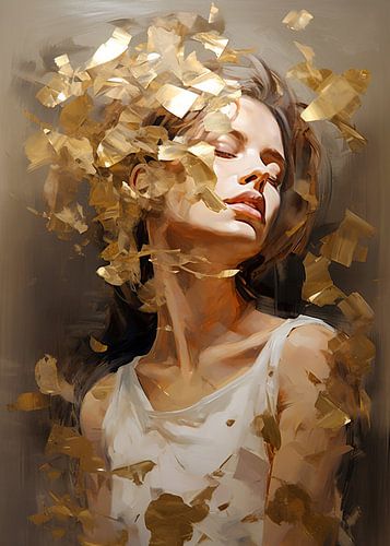 Golden Emotions Une danse de peinture et de sentiments