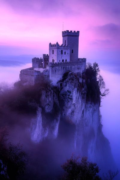 Castle in the fog by Poster Art Shop
