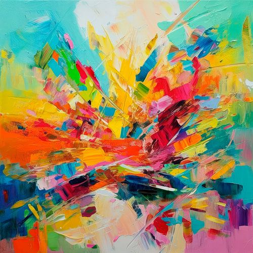 Abstrakter Tanz von Energie und Emotionen