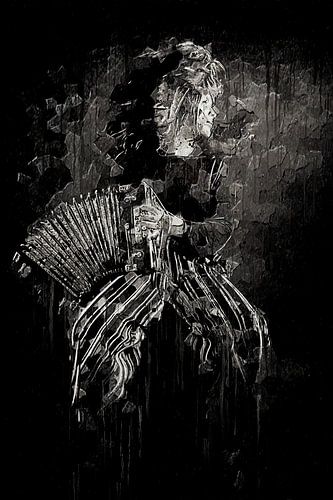 Fille à l'accordéon