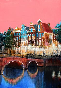 Ciel rose d'Amsterdam sur Atelier Paint-Ing