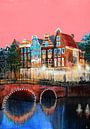 Amsterdam Rosa Himmel von Atelier Paint-Ing Miniaturansicht