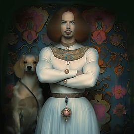 Mann mit treuem Vierbeiner