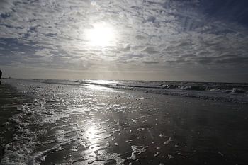 Glinstering op het strand