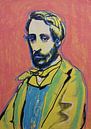 Portret van Degas van Helia Tayebi Art thumbnail